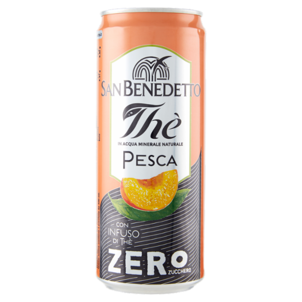 San Benedetto Thè Pesca Zero Zucchero lattina sleek 0,33 L