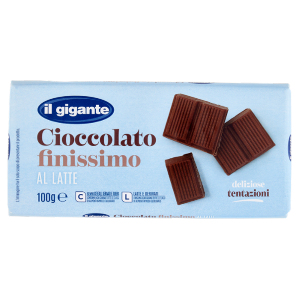 IL GIGANTE Cioccolato finissimo al Latte 100 g
