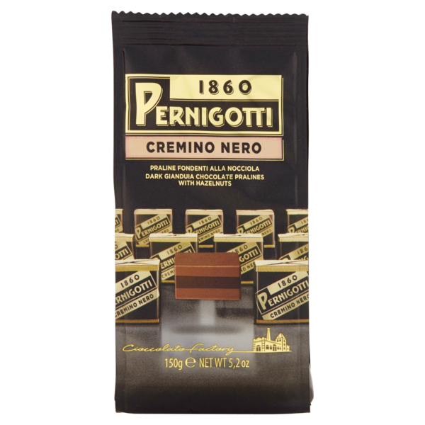 Pernigotti Cremino Nero Praline Fondenti alla Nocciola 150 g