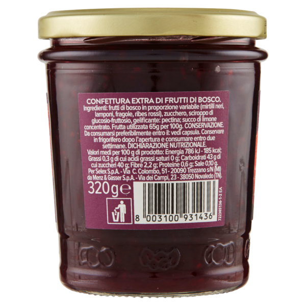 Selex Confettura Extra di Frutti di Bosco 320 g