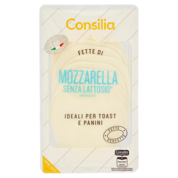 Consilia Mozzarella a Fette senza Lattosio 140 g