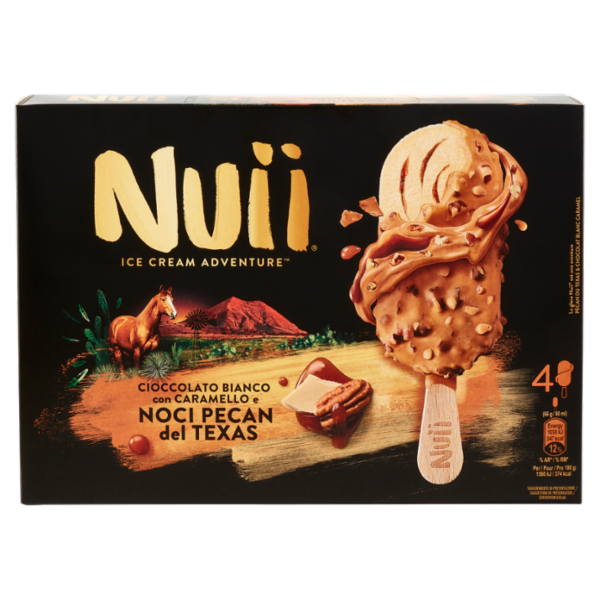 Nuii Cioccolato Bianco Con Caramello E Noci Pecan Del Texas X4
