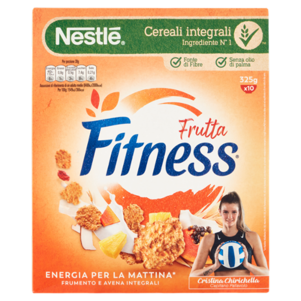 FITNESS Frutta Cereali con frumento e avena integrali uvetta ananas papaya e cocco 325g