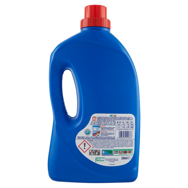 Omino Bianco - Detersivo Lavatrice Liquido Color+, per Capi Colorati, 40 Lavaggi, 2000 ml