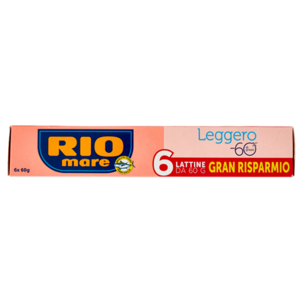 Rio mare Tonno all'Olio Extra Vergine di Oliva Leggero 6 x 60 g