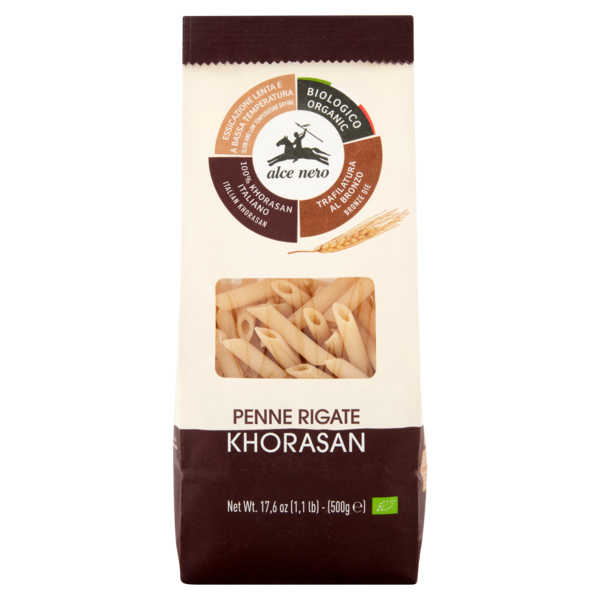 alce nero Penne Rigate Khorasan 500 g