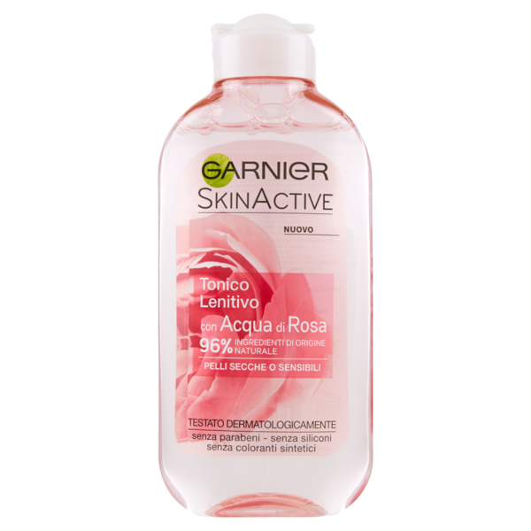 Garnier Acqua di Rosa - Tonico Lenitivo per pelli secche o sensibili - 200 ml