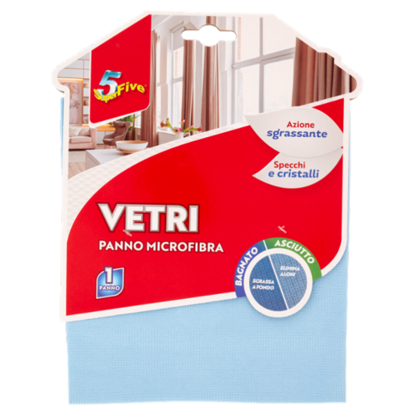 Super5 Vetri Panno Microfibra 1 pz
