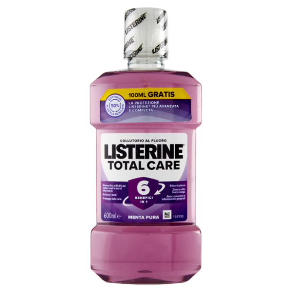 Listerine Total Care Menta Pura 600 ml