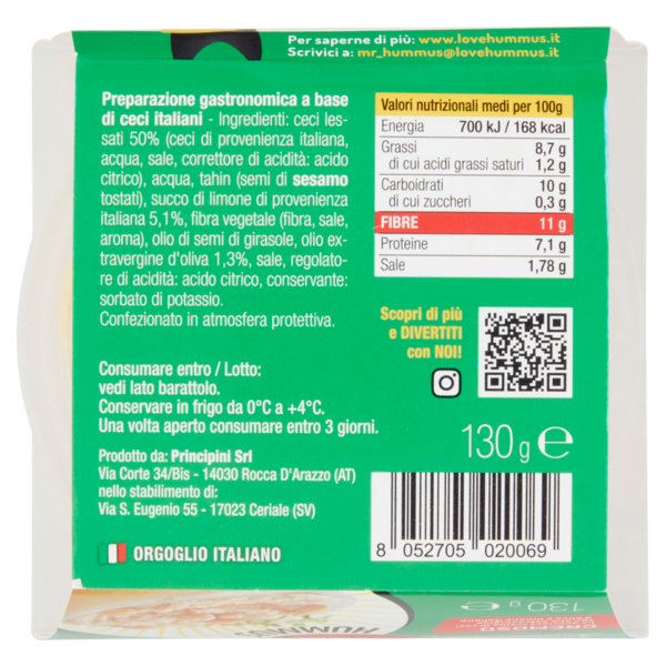 love Hummus Cremoso 130 g