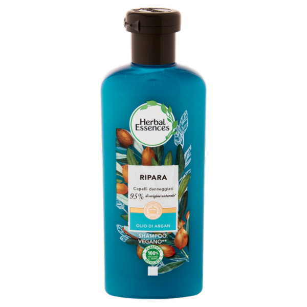 Herbal Essences Shampoo Formula Vegana Ripara con Olio di Argan 250 ml