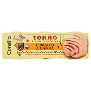 Consilia Tonno Pescato a Canna Con Un Filo Di Olio Di Oliva 3x80 g