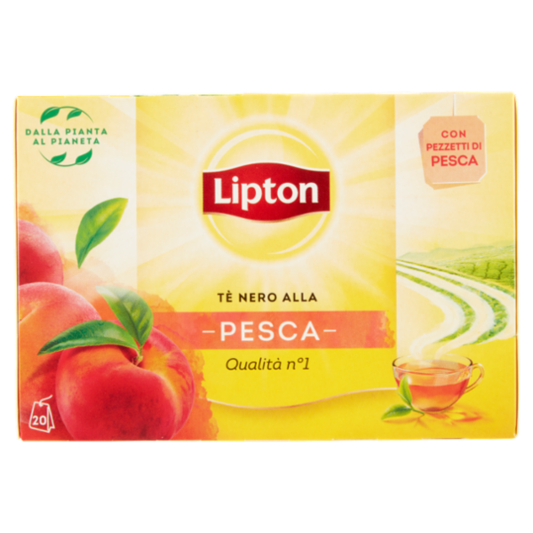 Lipton Tè Nero alla Pesca 20 Filtri 30 g
