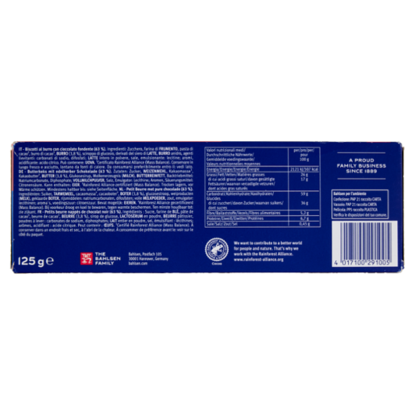Bahlsen Choco Leibniz Fondente 125 g