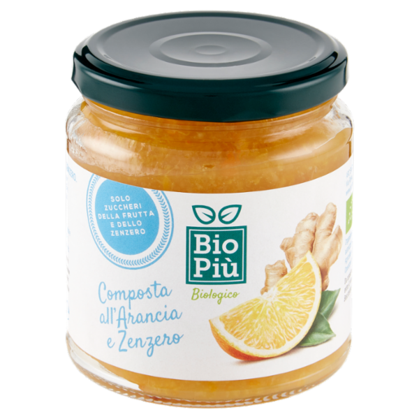 Bio Più Composta all'Arancia e Zenzero 320 g