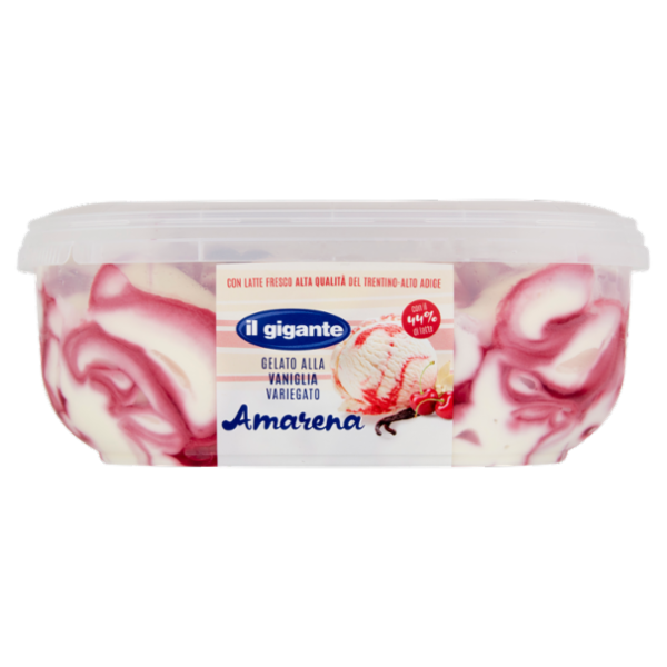IL GIGANTE Gelato alla Vaniglia Variegato Amarena 500 g
