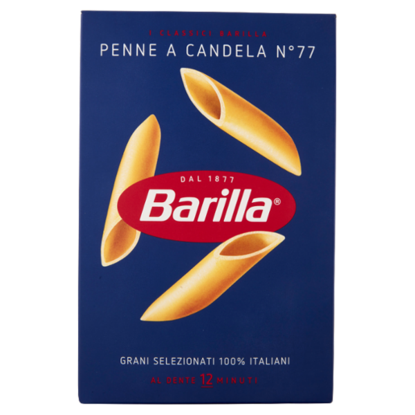 Barilla Pasta Penne a Candela n.77 100% Grano Italiano 500g