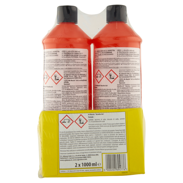 Mr Muscle Idraulico Gel 2 x 1000 ml