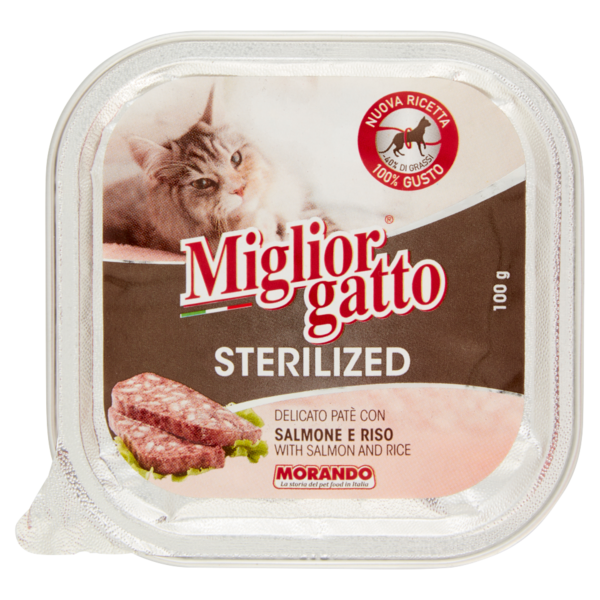 Migliorgatto Sterilized Delicato Patè con Salmone e Riso 100 g