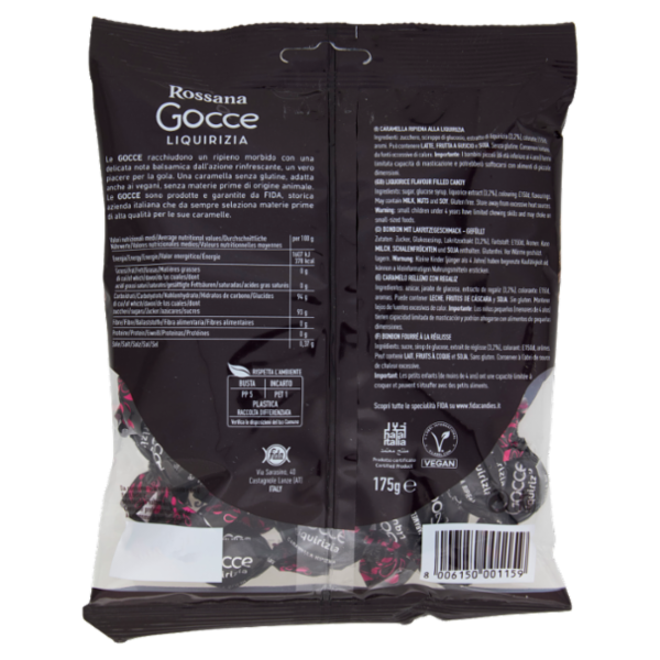 Rossana Gocce Liquirizia 175 g