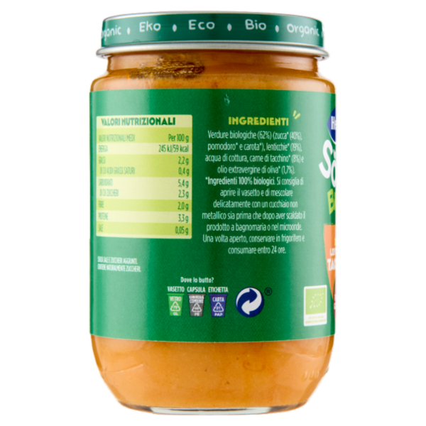Hero Solo Bio Zucca, Lenticchie e Tacchino 190 g