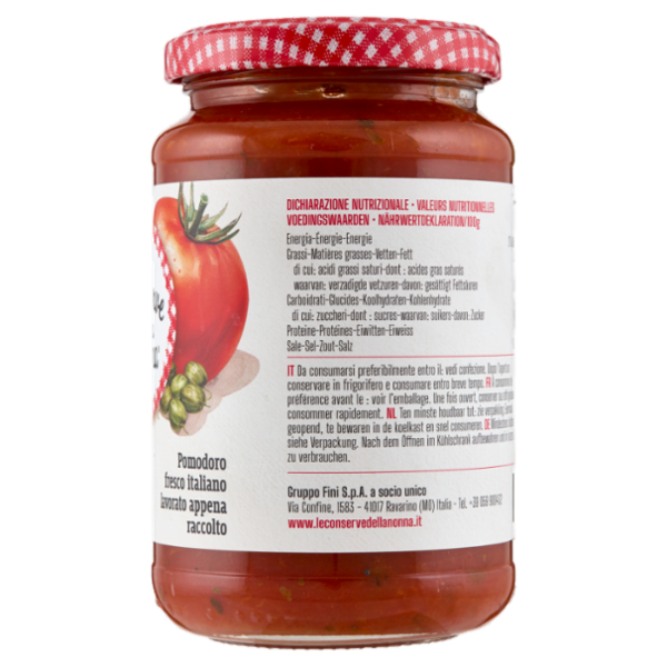 Le Conserve della Nonna Sugo Capperi e Origano 350 g