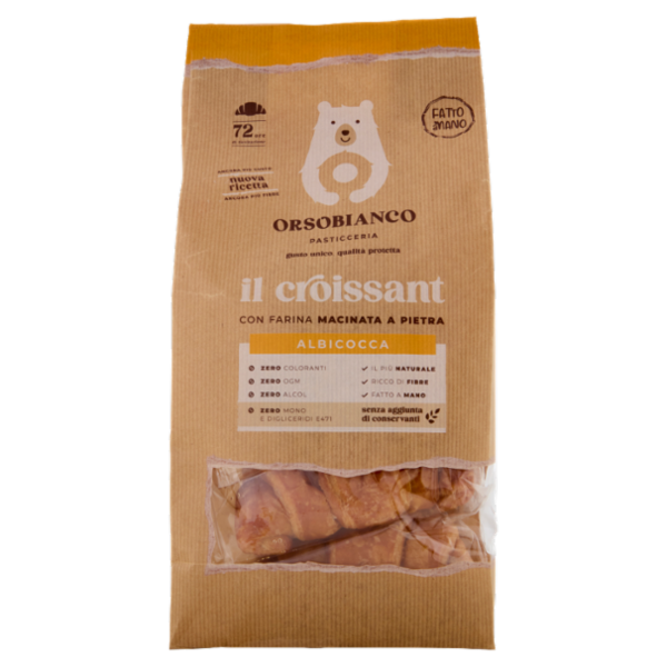 orsobianco Dolciaria il Croissant albicocca 6 pezzi 350 g