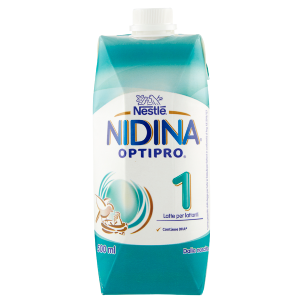 NESTLÉ NIDINA OPTIPRO 1 dalla nascita Latte per lattanti in formato liquido brick da 500ml