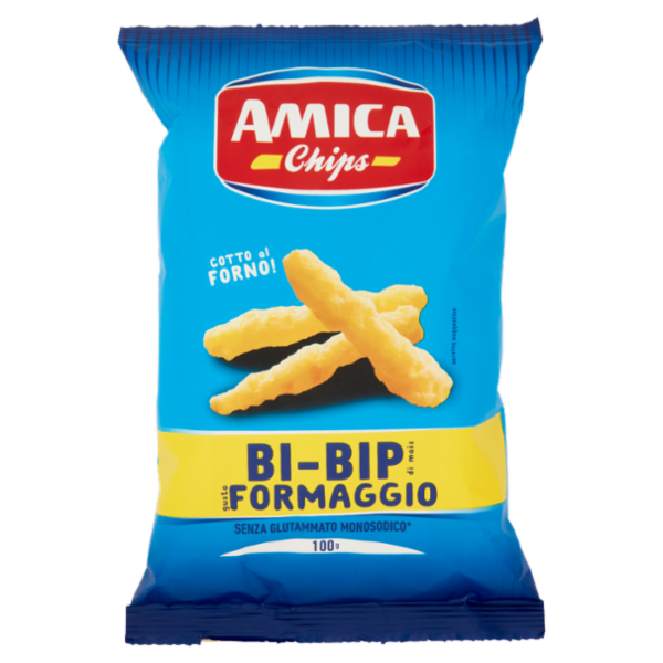 Amica Chips Bi-Bip di mais gusto Formaggio 100 g