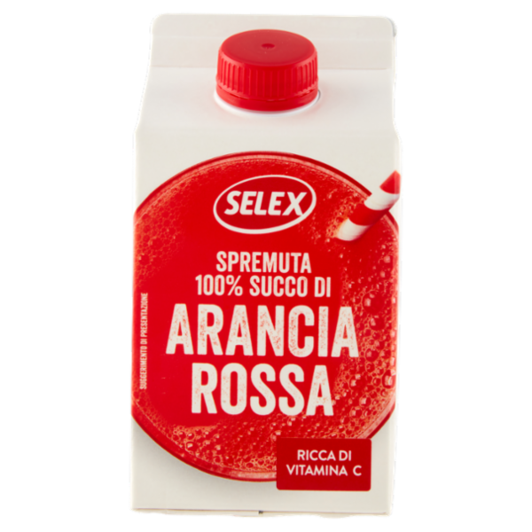 Selex Spremuta 100% Succo di Arancia Rossa 500 ml