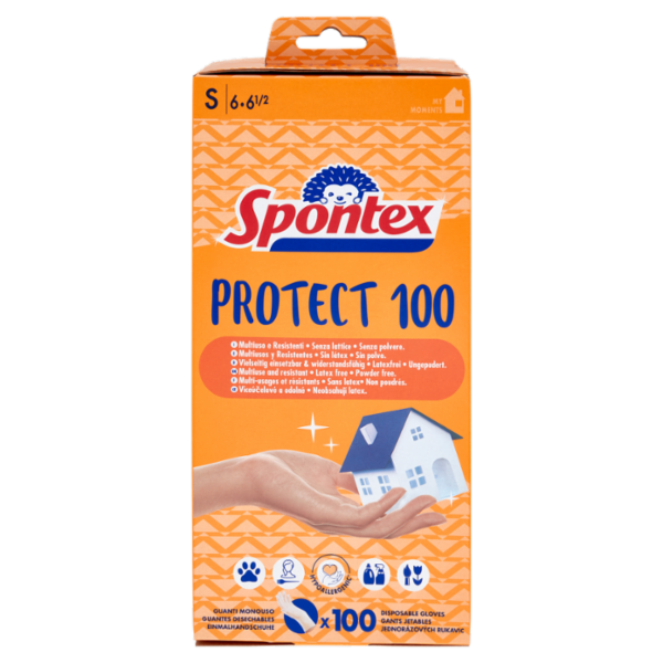 Spontex Guanti Usa&Getta Protect 100 tg S