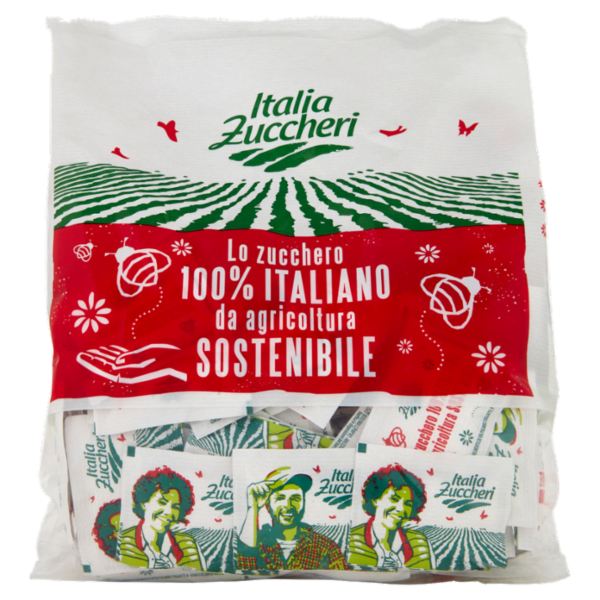 Italia Zuccheri Bustine di Zucchero 100% Italiano - 200 bustine, 1kg