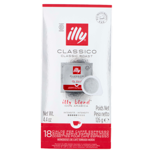 illy Classico 18 Cialde per Caffè Espresso 131 g