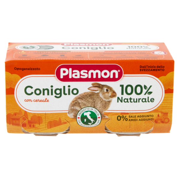 Plasmon Omogeneizzato Coniglio con cereale 2 x 80 g