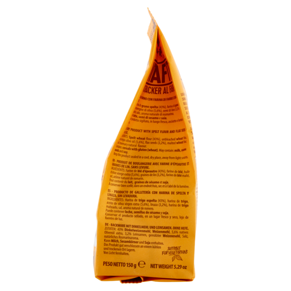 vitavigor VitaFit Mini Cracker al Farro e Semi di Lino 150 g