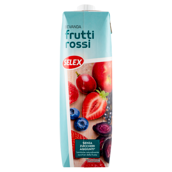 Selex Bevanda ai Frutti di Bosco senza Zuccheri Aggiunti 1 L
