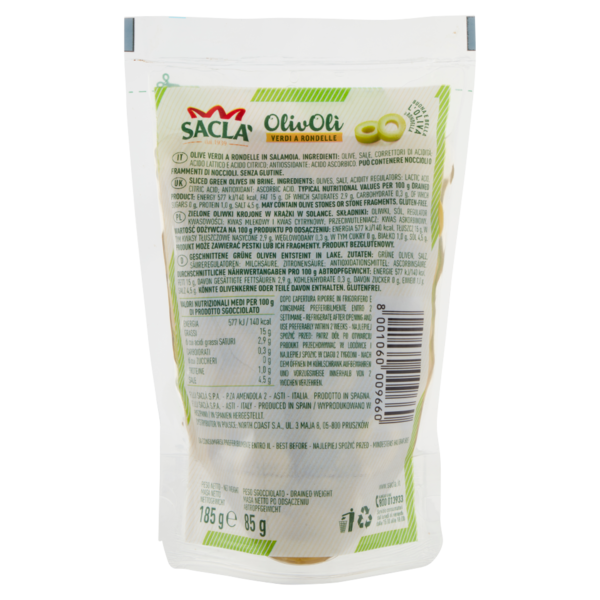 Saclà OlivOlì Verdi a Rondelle 185 g