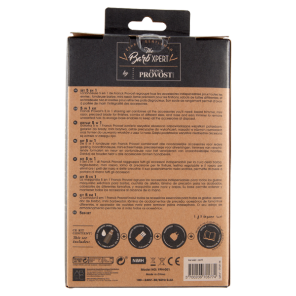 The Barb'Xpert Tondeuse Multifonctions 5 en 1 Rechargeable