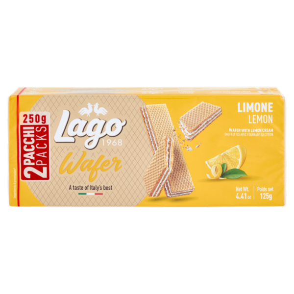 Gastone Lago Wafers alla Cremalimone 2 x 125 g