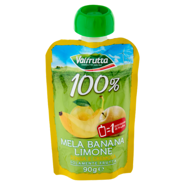 Valfrutta 100% Mela Banana Limone 90 g