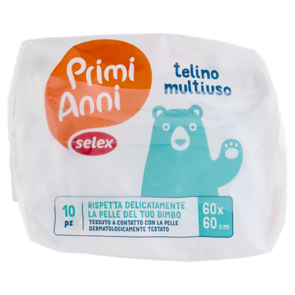 Selex Primi Anni Telino Multiuso Cm 60X60 10 pezzi