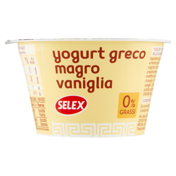 Selex Yogurt Greco Magro Vaniglia 170 g