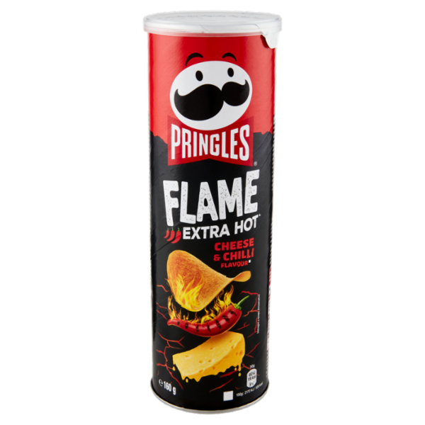 Pringles Flame Extra Hot Cheese & Chilli Flavour 160 g