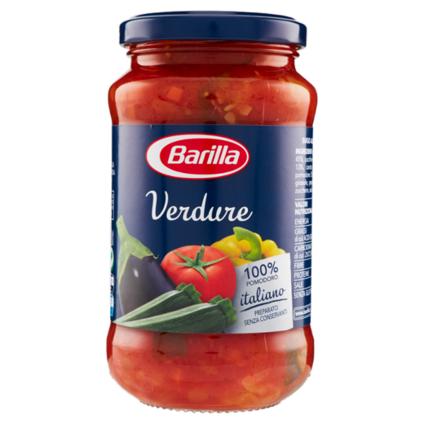 Barilla Sugo Verdure 100% Pomodoro Italiano Condimento per Pasta 400 g