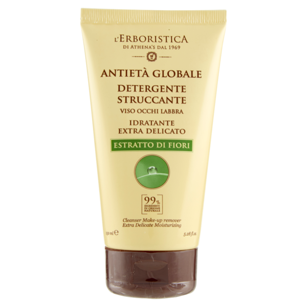 L'Erboristica Antietà Globale Detergente Struccante Viso Occhi Labbra Idratante 150 ml