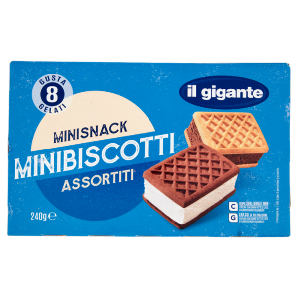 IL GIGANTE Minibiscotti Assortiti 8 x 30 g