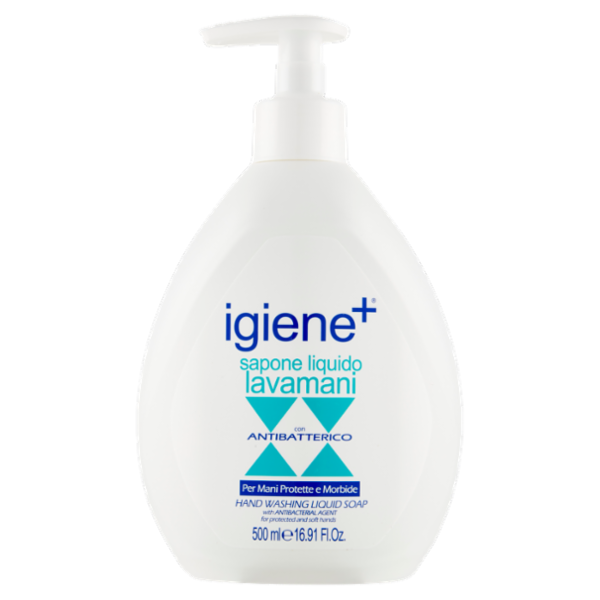 igiene+ sapone liquido lavamani con Antibatterico 500 ml