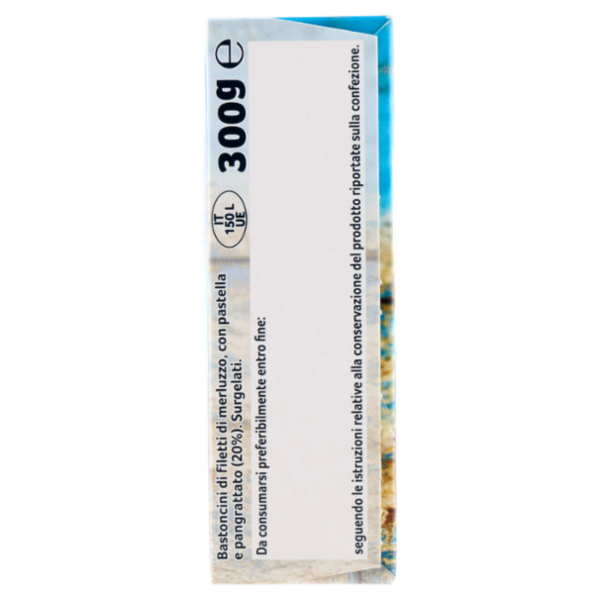 Capitan Findus 12 Bastoncini con 100% Filetti di Merluzzo 300 g