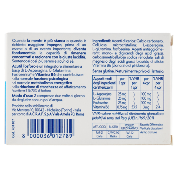 Acutil Fosforo Advance Compresse 50 x 250 mg