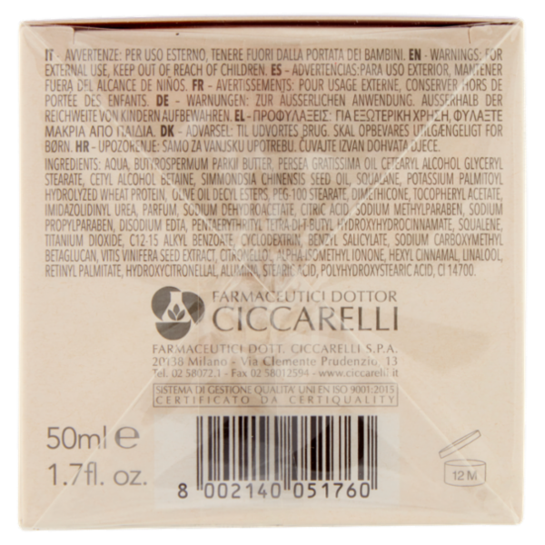 Cera di Cupra Anti-Age Tonificante per Tutti i Tipi di Pelle 50 ml